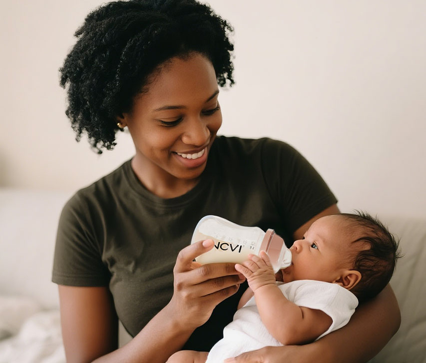 NCVI Baby Bottles Compatible with NCVI Breast Pump 8782and8780,Mom feeds the baby with a baby bottle NCVI Baby Bottles Compatible with NCVI Breast Pump 8782and8780,Mom feeds the baby with a baby bottle