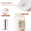 NCVI Breast Milk Collector, Breast Shells Protect Sore Nipples for Breastfeeding, Reusable Breastmilk Saver, Wearable Nursing Cups, BPA Free, 2.3oz/70ml, 1PC