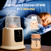 NCVI Baby Bottle Warmer, Milk Fast Heating & Defrosting Food Heater and Steam Sterilizer with LCD Display,Timer