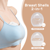 NCVI Breast Milk Collector, Breast Shells Protect Sore Nipples for Breastfeeding, Reusable Breastmilk Saver, Wearable Nursing Cups, BPA Free, 2.3oz/70ml, 1PC