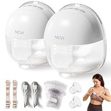 NCVI Hands Free Breast Pump 8111,white