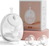 NCVI Wearable Breast Pump Cup Accessories Suitable for 8138/8787/8786/8122-3, Hands Free Breast Pump Cups, 21/24/28mm Flanges, 1 Pack