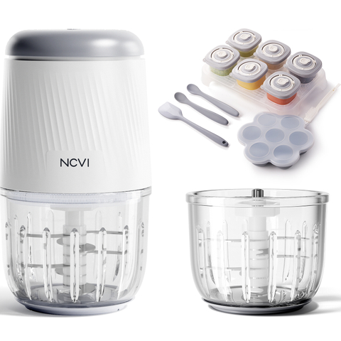 Baby Food Maker, NCVI Baby Food Processor Set, Ultra Delicate Grinding with 8 Blades, Baby Food Puree Blender for Fruit, 