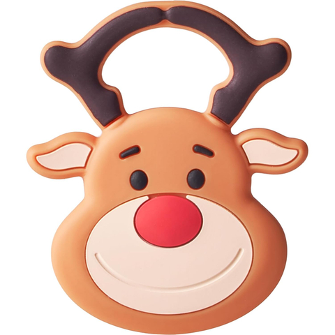 NCVI Christmas Silicone Teether | Reindeer, for Chewing, Gum Relief & Stocking Stuffers