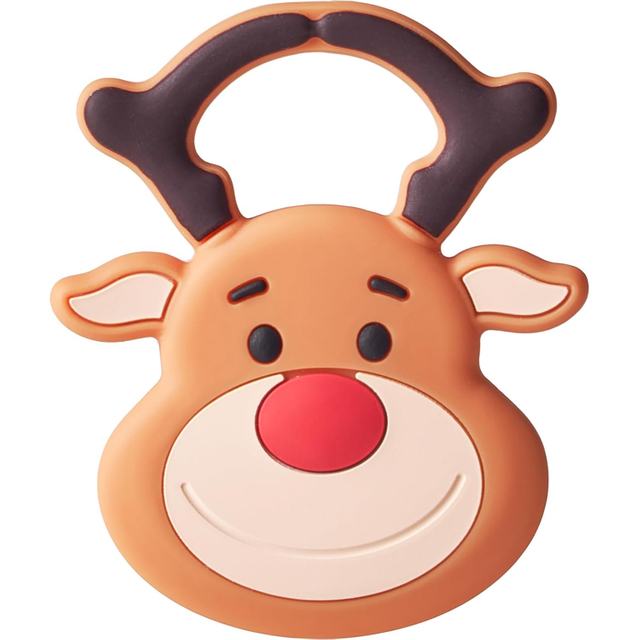 NCVI Christmas Silicone Teether | Reindeer, for Chewing, Gum Relief & Stocking Stuffers
