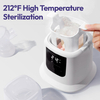 NCVI Baby Bottle Warmer, Milk Fast Heating & Defrosting Food Heater and Steam Sterilizer with LCD Display,Timer 