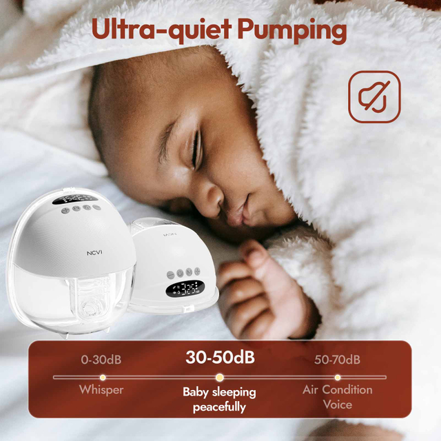 NCVI Hands Free Breast Pump 8131,ultra-quite pumping