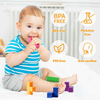 NCVI Soft Baby Blocks, BPA Free, Phthalate Free, PVC Free & Anti-Swallow Design - Safe for Babies 12 Months+