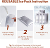 NCVI Car Seat Cooling Pad, Baby Stroller Cooling Pad -REUSABLE Ice Pack Instruction