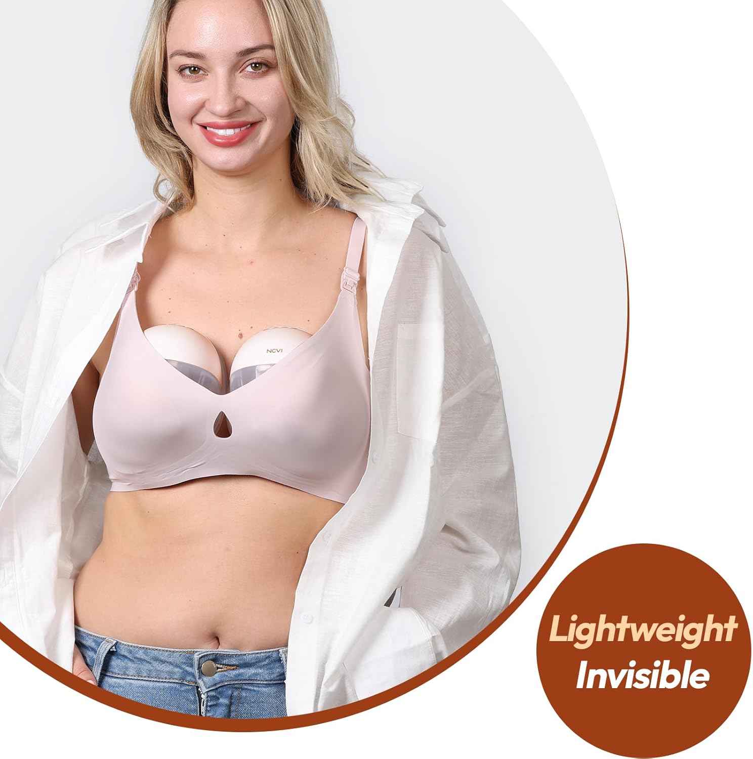 NCVI wearable breast pump 8131, lightweight invisible