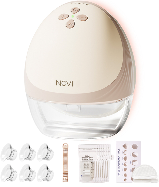 NCVI 360° Heated Wearable Breast Pump for Better Flow & Ultimate Comfort