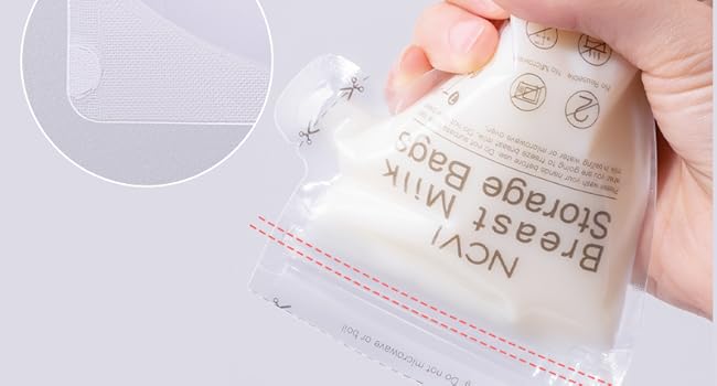 NCVI Breastmilk Storage Bags Leak Protection Details