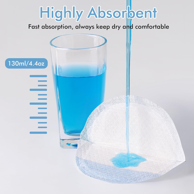 NCVI Nursing Pads Disposable Ultra-Thin, Super Absorbent Breast Pads for Leaking Milk, Soft And Stay Dry Breastfeeding Pads Portable, Breathable Nipple Pads Individually Wrapped, 180 Count