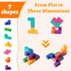 NCVI Soft Baby Blocks 12 Months, Block Toys of Seven Shapes, Combinable Block Toys