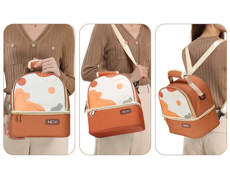 NCVI-Breastmilk-Cooler-Bag-(Orange)-9510-7-Different-ways-to-carry