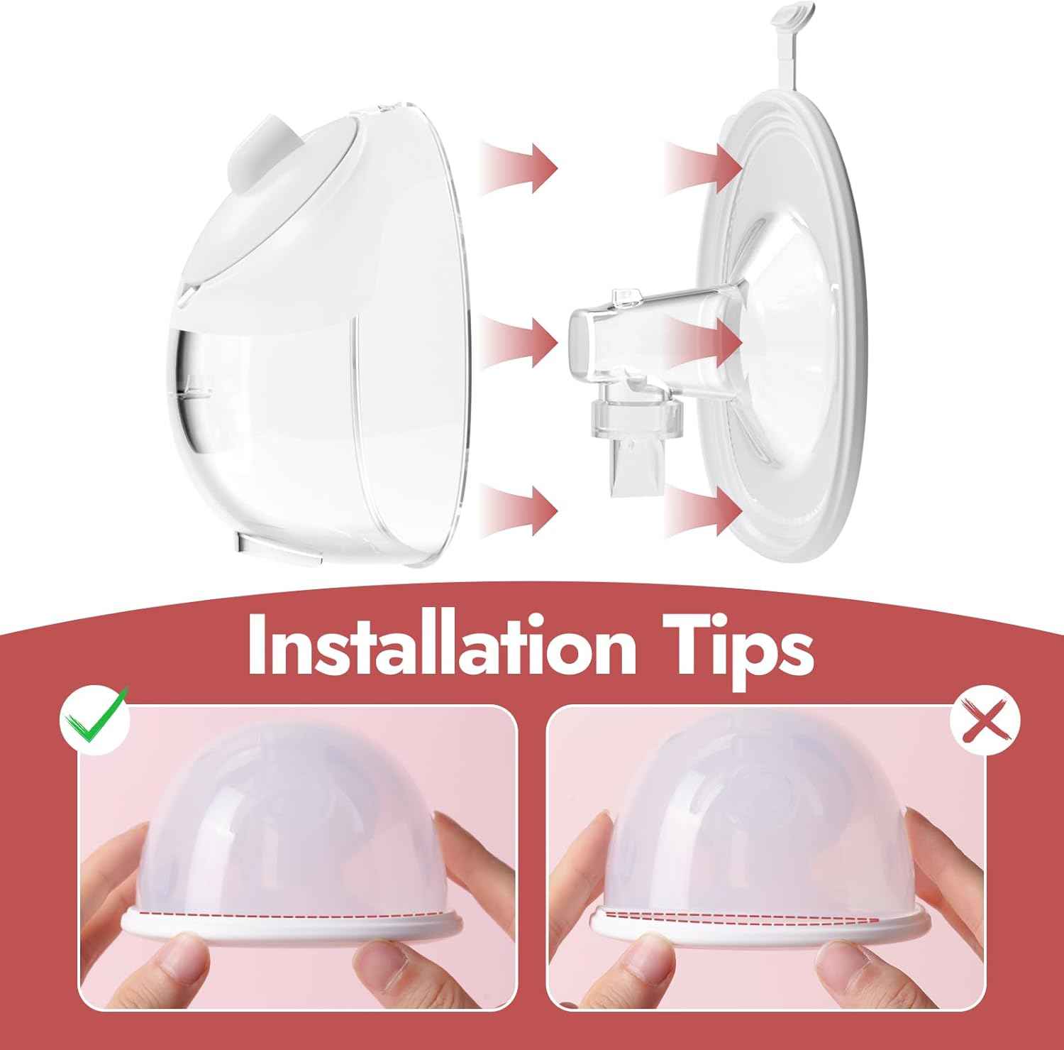 NCVI Breast Pump Accessories 9938-1, Installation Tips