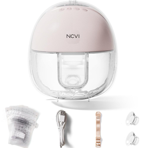 NCVI Hands Free Breast Pump 8131, 1 Pack, Pink