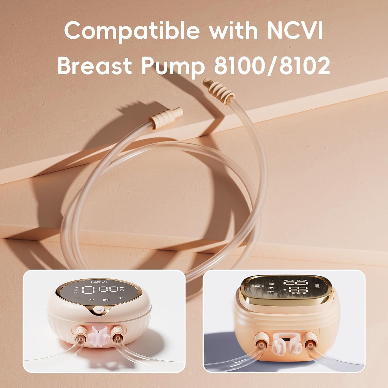 NCVI Replacement Tubing Compatible with 8100/8102/8122, Breast Pump Accessories, BPA Free, 1 PC