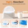 NCVI Disposable Nursing Pads, Breastfeeding Pads for Leaking Milk, Stay Dry & Ultra Absorbent, Breast Pads with Leak-Proof Design, Nipple Pads Thin And Soft, 210 Count