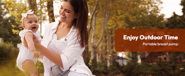 NCVI hands free breast pump 8111,enjoy outdoor time