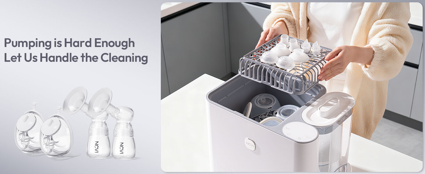NCVI Baby Bottle Washer designed to handle the cleaning work, making a parent's life much easier