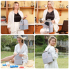 NCVI Breastmilk Cooler Bag with Ice Pack-Double Layer Fits 6 Bottles, Up To 9 Ounces for Nursing Mother On-The-Go Use
