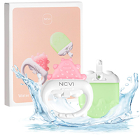 NCVI Freezable Baby Teething Toys – Cooling Relief for Babies 0-12 Months, BPA-Free, Water-Filled & Ice Teething Toys, Safe & Effective Cold Teethers for Soothing Sore Gums, Pink & Green