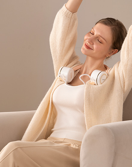 NCVI Neckband Wearable Electric Breast Pump On The go