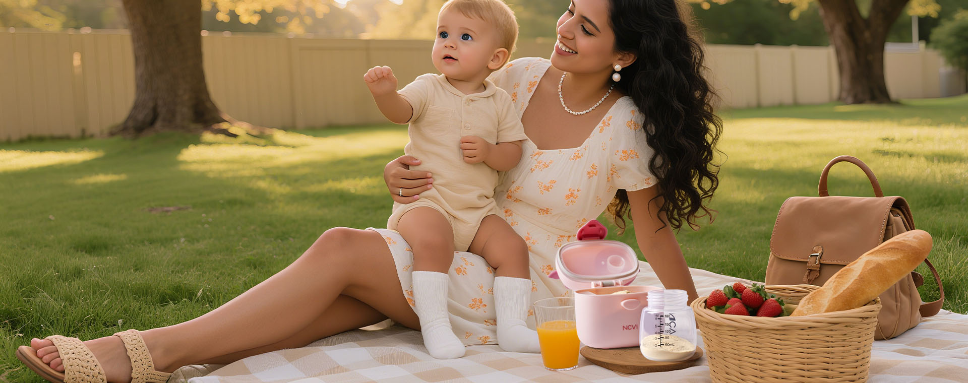 Bring the NCVI portable baby formula dispenser during the family trip_