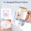 NCVI Sippy Cup for Toddler 9388, V-shaped straw valve, shaking without leaking