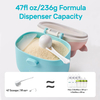 NCVI Baby Formula Dispenser, 450 ml Large Capacity, Can Be Brewed 1360 ml Milk and Hold 230 ml Of Milk Powder