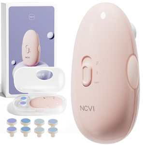 NCVI Baby Nail Trimmer Electric, Baby Nail File, Safe Baby Nail Clippers Pink