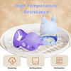 NCVI Baby Easter Silicone Teether Hand Grip High Temperature Resistance Purple