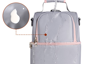 NCVI Breastmilk Cooler Bag (Grey) Product Details-Waterproof Material