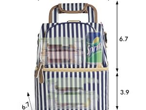 NCVI Breastmilk Cooler Bag (Stripe) High Capacity