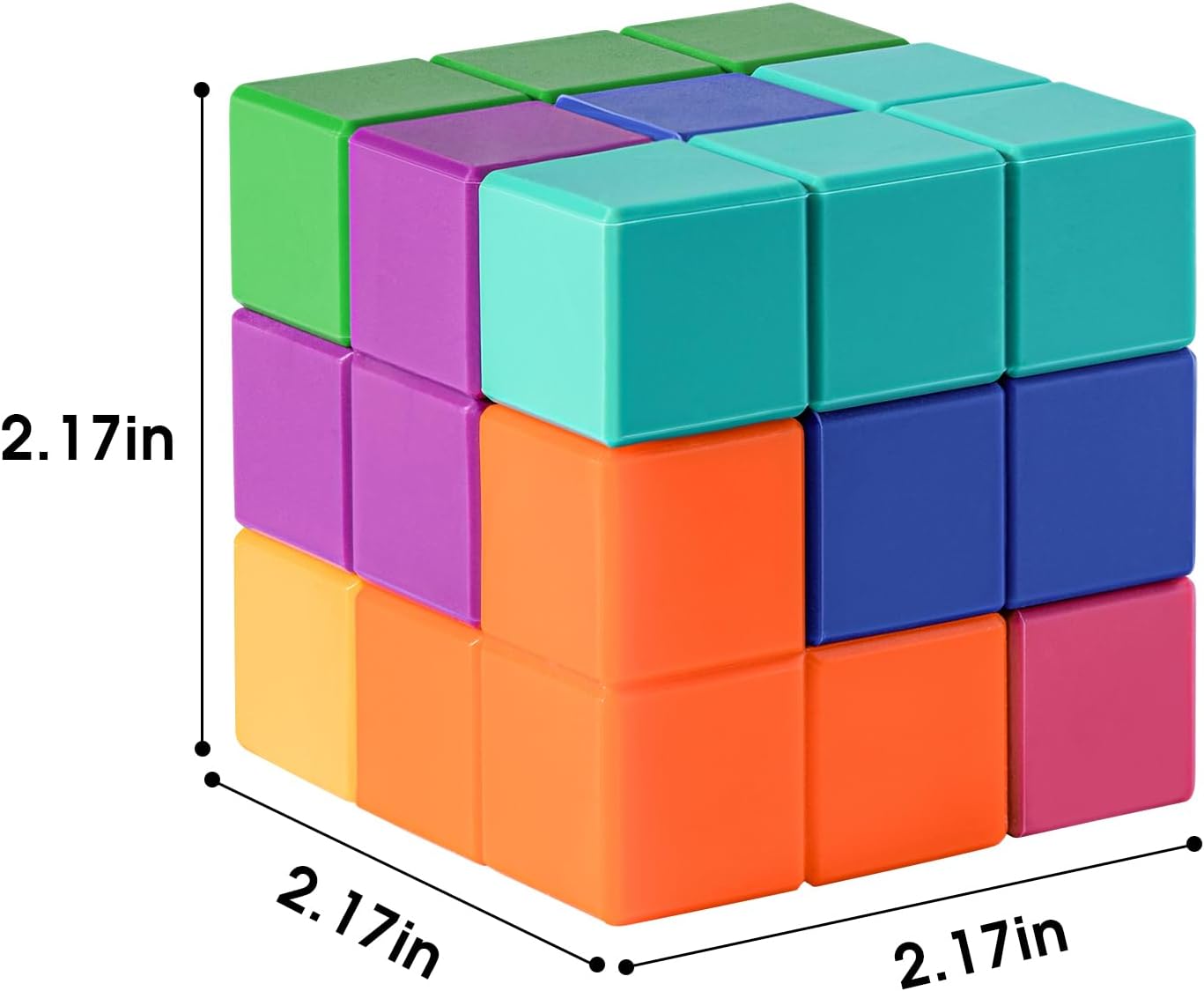 NCVI Soft Baby Blocks 12 Months,Small-Sized Block Toys, Easy To Grip, Baby Toys For Exercising Hand-Eye Coordination