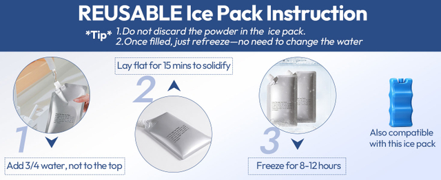 Reusable Ice Pack Instruction