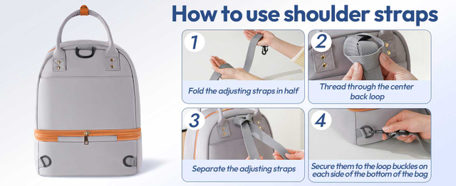 How to use shoulder straps