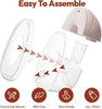 NCVI wearable breast pump 8131, Easy to Assemble