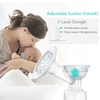 NCVI Manual Breast Pump with Milk Bottle,Portable Breastfeeding Pumps 5oz, BPA Free Soft Food Grade Silicone Powerful Suction