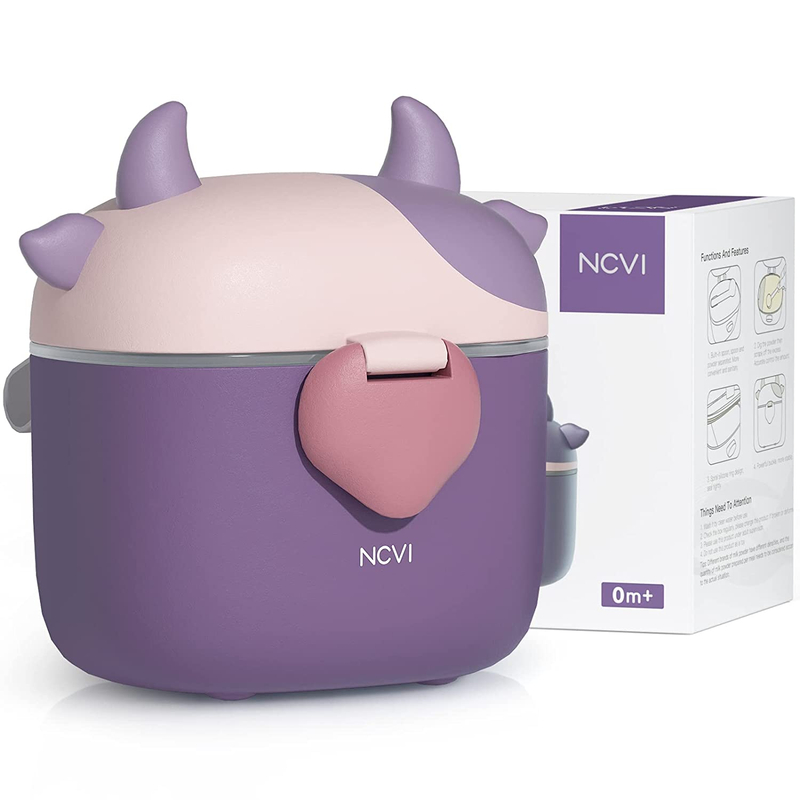 NCVI Baby Formula Dispenser with Scoop and Leveller Portable Storage Formula Containers for Travel, Non-Spill Smart Baby Milk Powder Formula Dispenser for Fruits, Snacks and Nuts