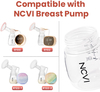 NCVI Baby Bottles, Milk Bottles Set Compatible Electric Pump 8102/8100/8122, Includes Nipples And Lids, Breastmilk Collection, Storage And Feeding, 6oz/180ml, 2 Pack