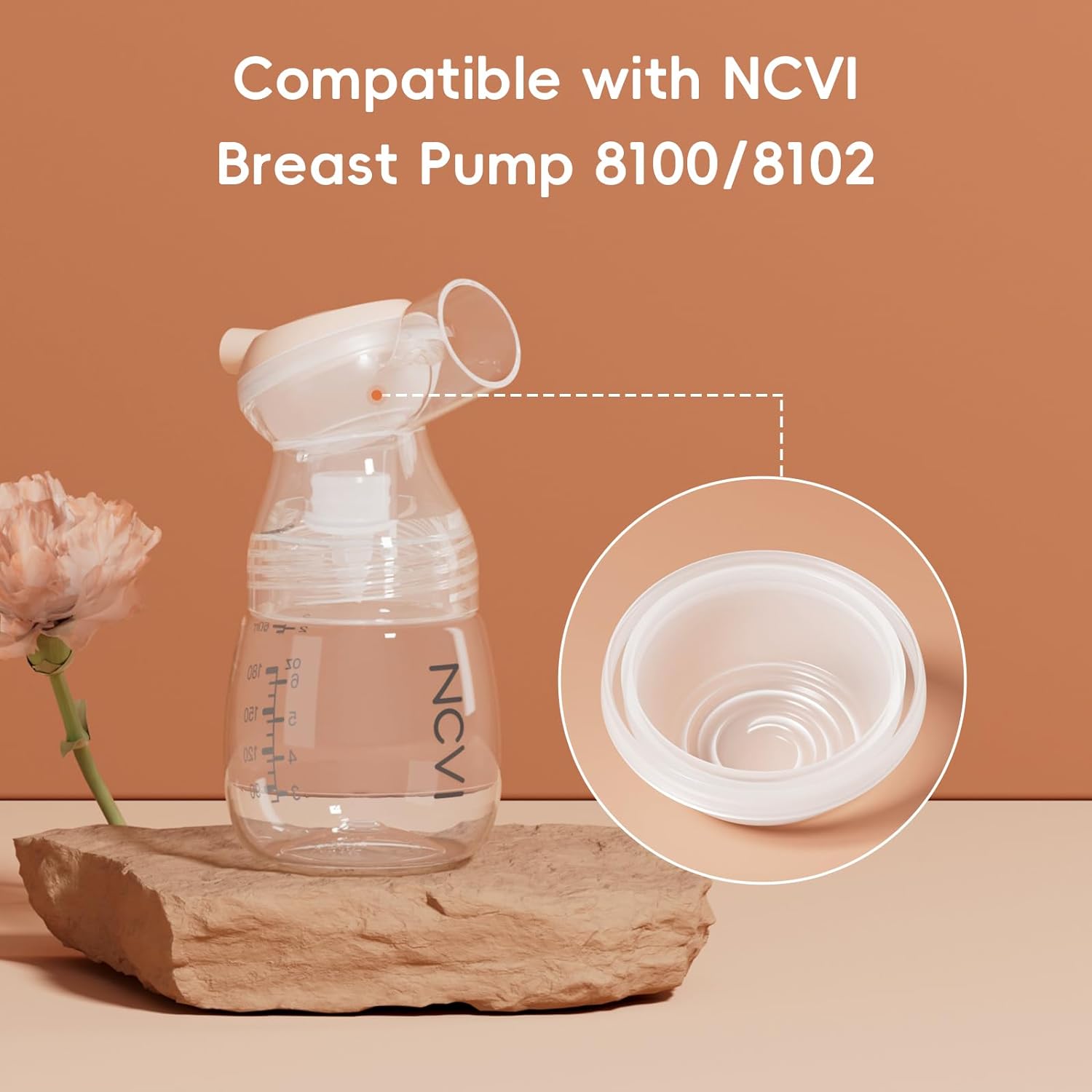 NCVI Replacement Diaphragm Compatible with 8100/8102/8122, Breast Pump Accessories, BPA Free, 1 PC