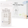 NCVI Breastmilk Storage Bags, 25 Count Milk Storage Bags for Breastfeeding, 7oz Breast Milk Storage Bags with Temp-Sensing, Doubled-Sealed, Hygienically, Self Standing, Easy Pour Spout, BPA Free