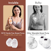 NCVI Hands Free Wearable Breast Pump, Portable Double Electric Pump, 4 Modes 9 Levels, Combined with Strong Motor and Wearable Cups, 21/24/28mm, Newly Breastfeeding Pump with Lightweight, Low Noise