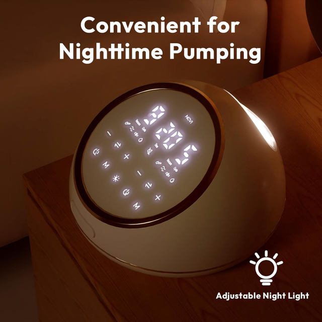 NCVI Electric Breast Pump F1, VibesFlow Dual Control Pump, Convenient for Nighttime Pumping