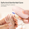 NCVI Baby Nail Trimmer Electric, Baby Nail File, Safe Baby Nail Clippers Pink Safe And Gentle Nail Care