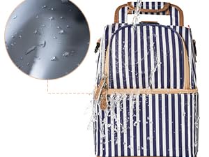 NCVI Breastmilk Cooler Bag (Stripe) EVA waterproof