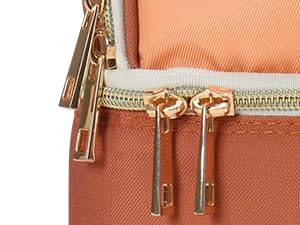 NCVI Breastmilk Cooler Bag (Orange) 9510-7Two-way zippers