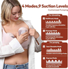 NCVI wearable breast pump 8131, 4modes, 9 suction levels
